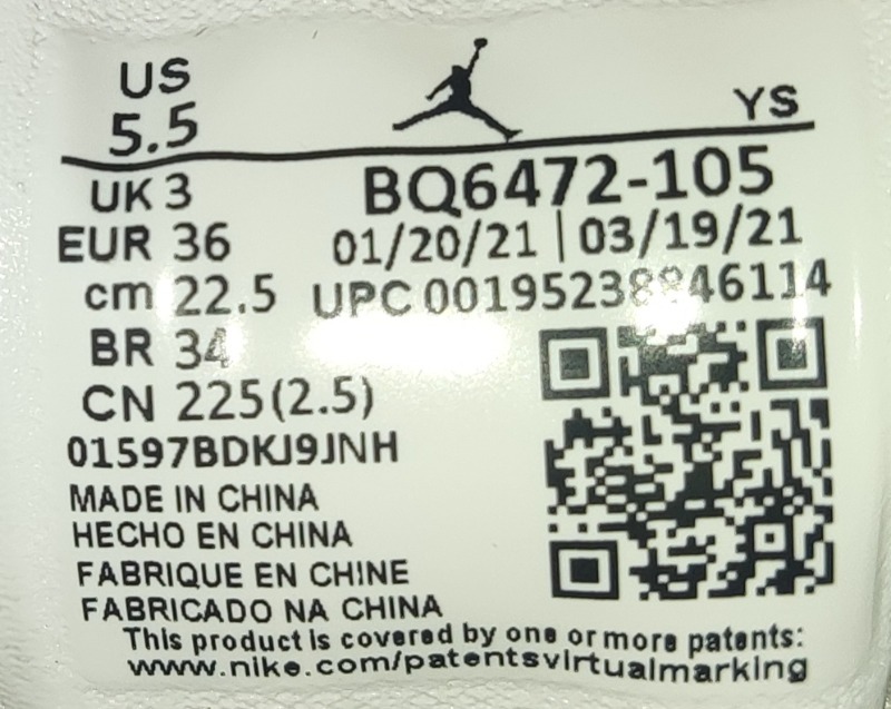 Foto 4 de Air Jordan 1 Mid Wolf Grey — 34, Novo