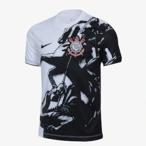 Camisa Corinthians Nike II 202627 Pré-Jogo Infantil Comemorativa 100 Anos - São Jorge