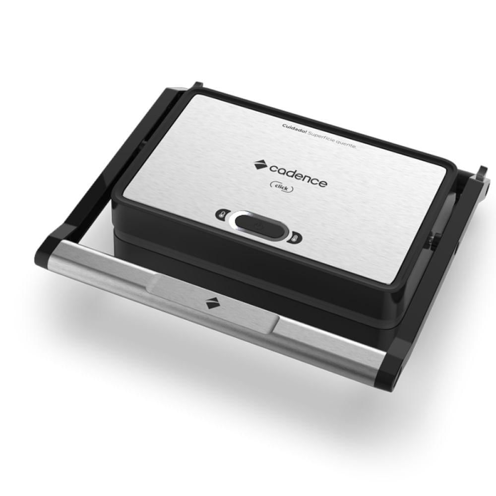 Grill Elétrico Cadence GRL200 Click Antiaderente 1200W Inox 110V