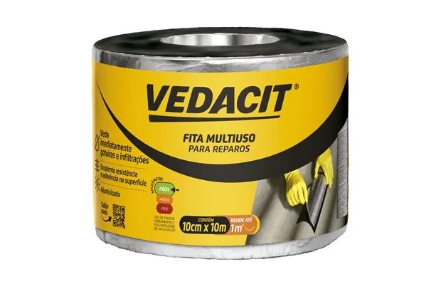 FITA MULTIUSO 10 CM X 10 M VEDACIT