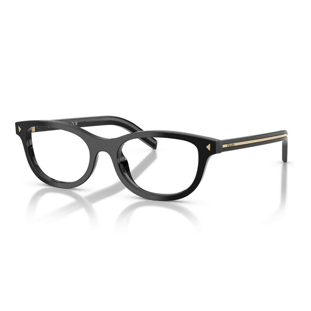 Foto 2 de Armação para Óculos de Grau Feminina Prada PR D01VU Preto