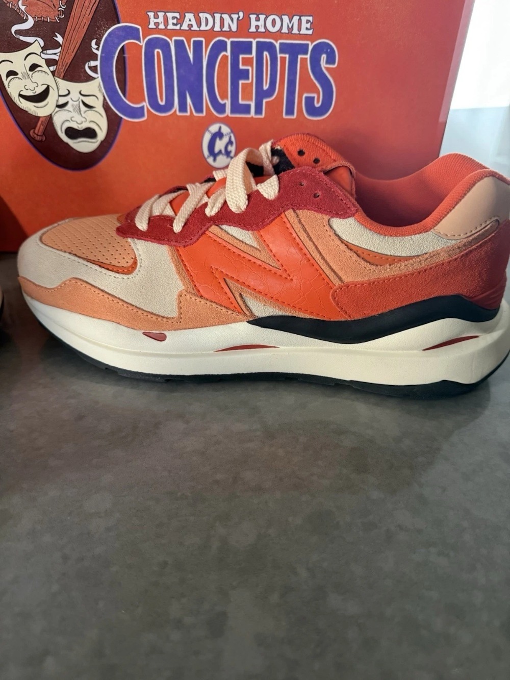 Concepts x New Balance 57/40 Headin' Home Orange — 39 / 39.5 / 43 / 43.5 / 44, Novo