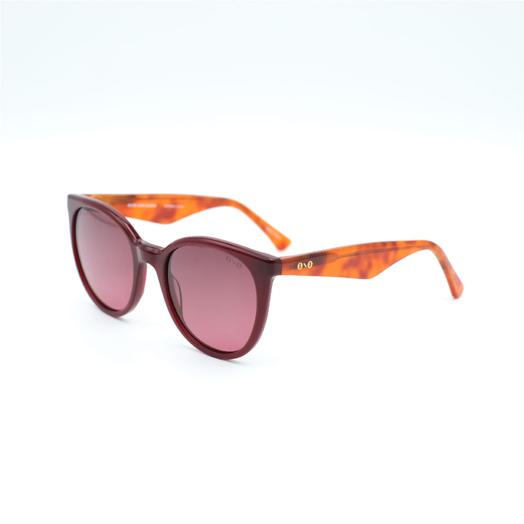 Óculos de sol Ono, modelo ON0017S, cor Bordô, tamanho 52