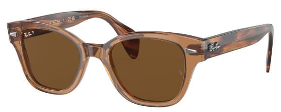 Óculos de Sol Ray-Ban, modelo RB0880S, cor Marrom, tamanho 52