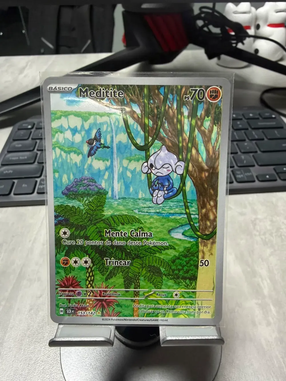 Meditite (153/142) Coroa Estelar Pokémon TCG — Near Mint, Novo