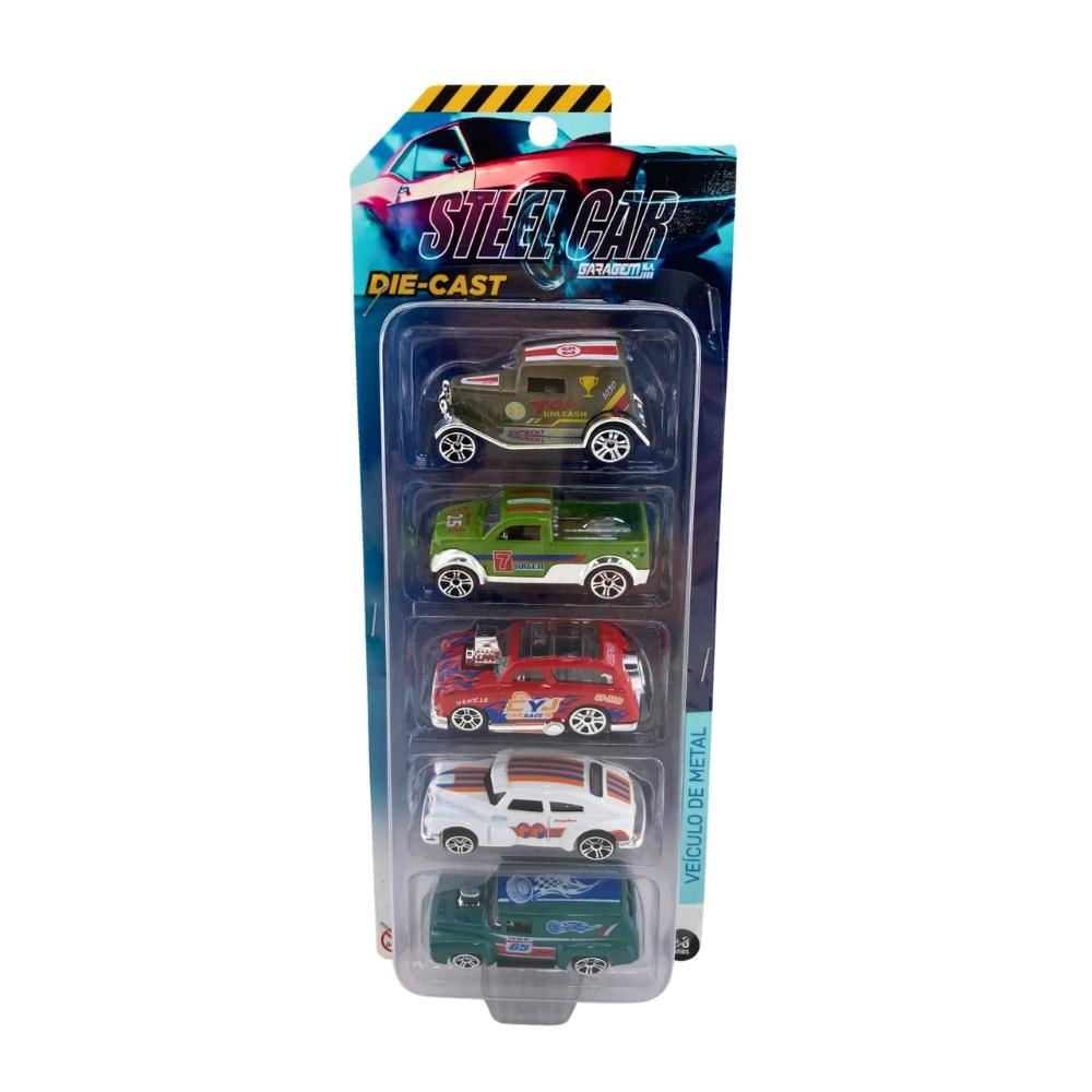 Foto 3 de Kit com 5 Mini Veículos Die Cast Garagem S.A.