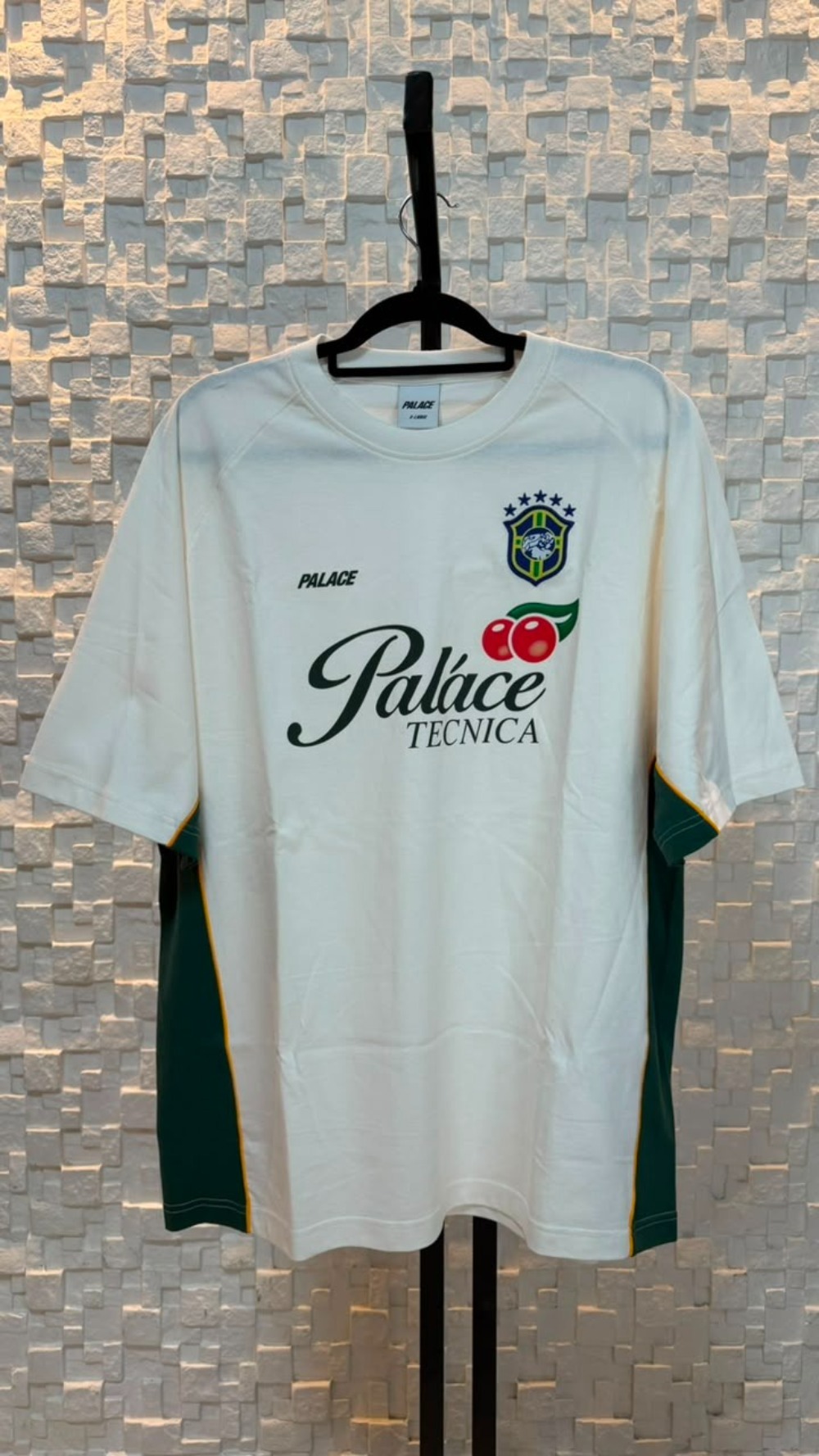 Camiseta Palace Copa America Racey White — G, Novo