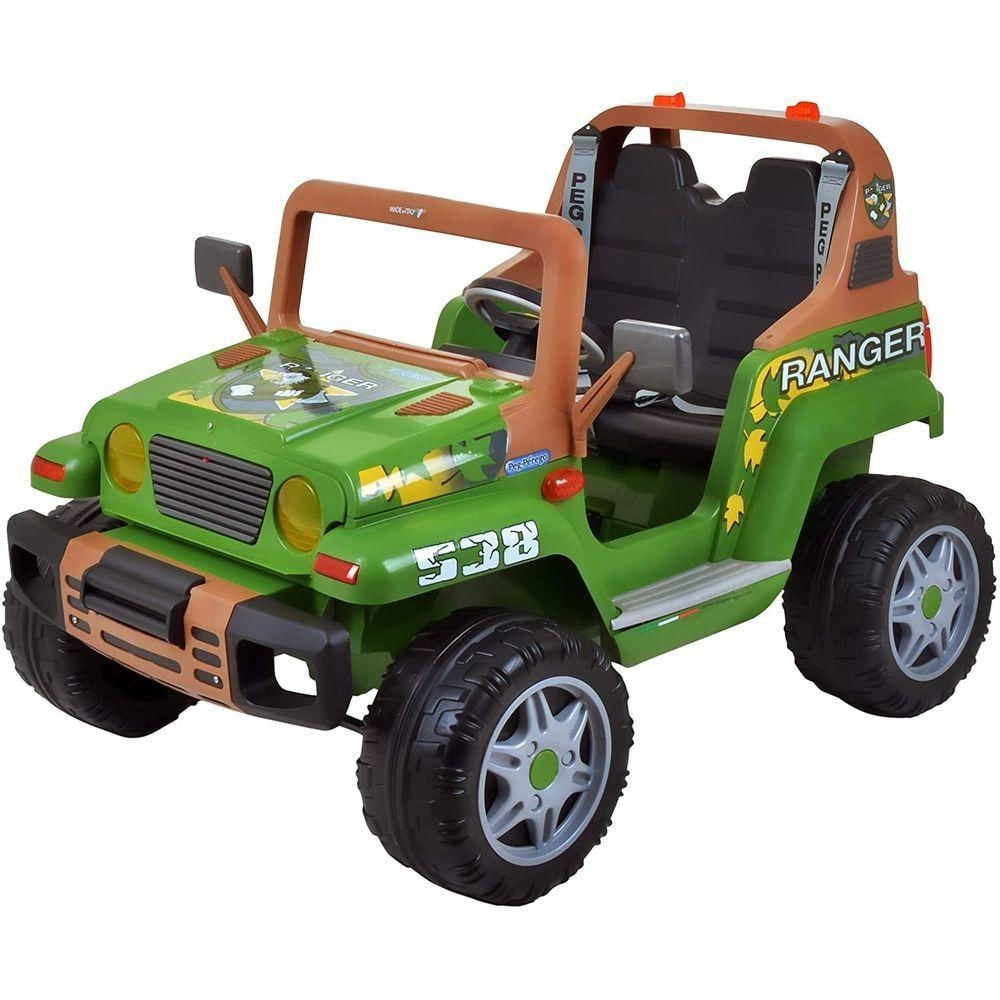 Jipe Elétrico Infantil Peg-Pérego Ranger 12V Verde