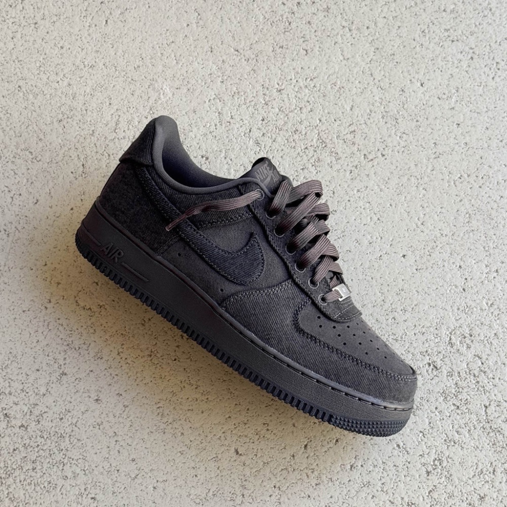 Nike Air Force 1 '07 LV8 Denim Anthracite — 40 / 40.5 / 42 / 42.5 / 43 / 43.5 / 44, Novo