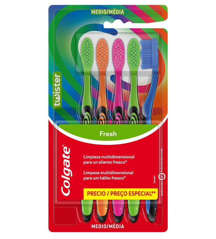 Escova de Dentes para Família Colgate Colors 5un