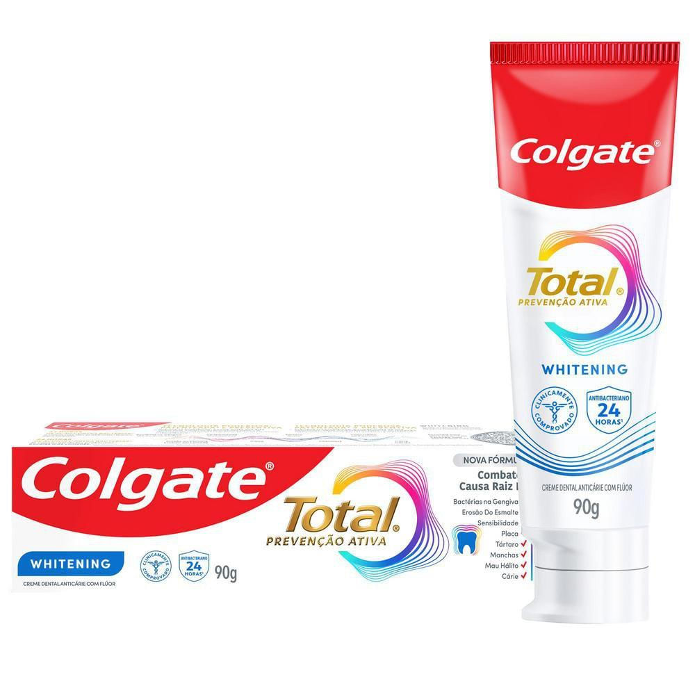 Creme Dental Colgate Total 12 Whitening 90g