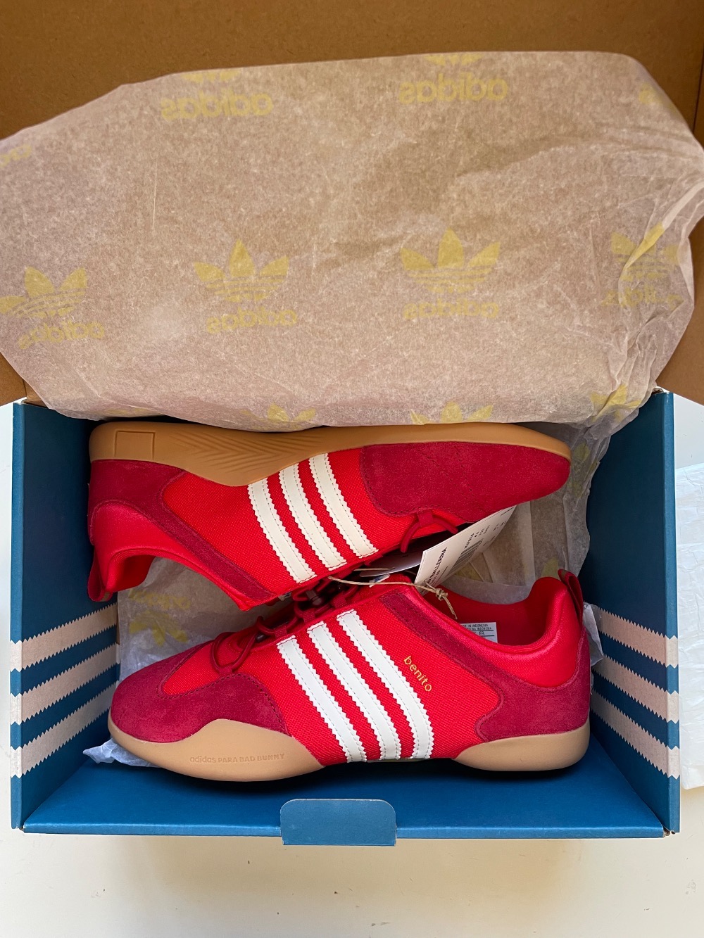 Bad Bunny x adidas Ballerina Vivid Red Chalk White — 42, Novo