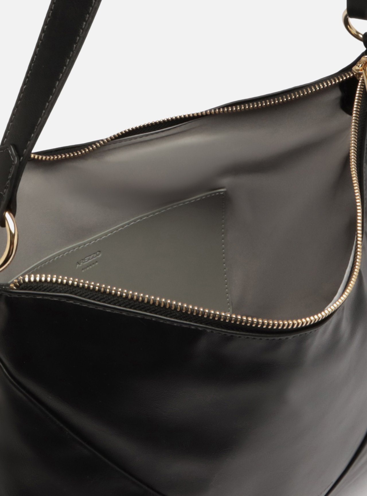 Foto 4 de Bolsa Hobo Preta Média
