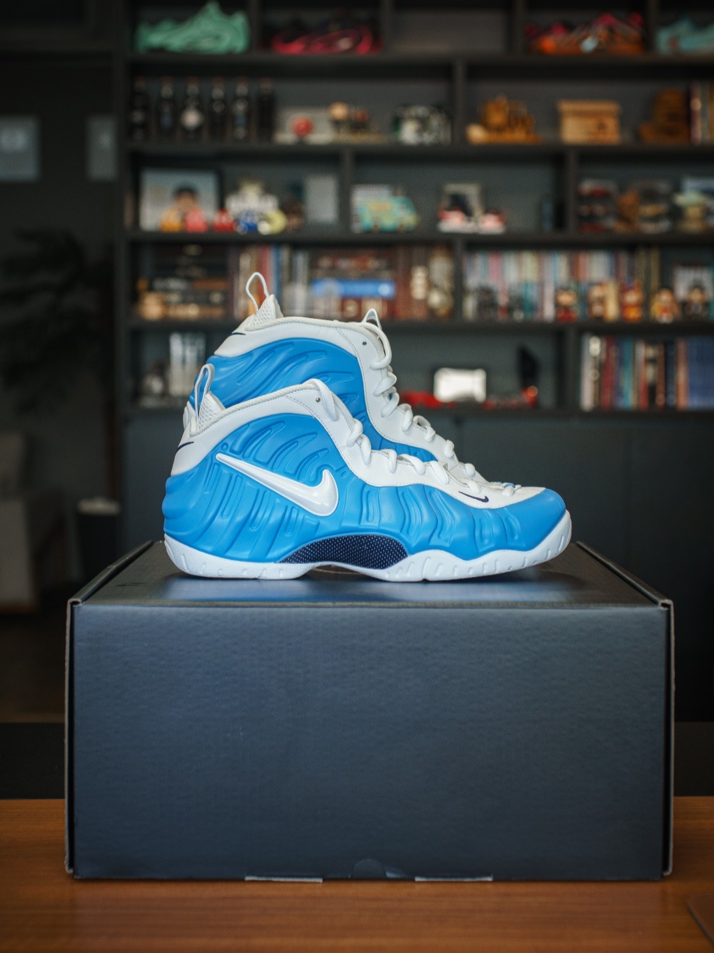Nike Air Foamposite Pro University Blue White — 46, Novo