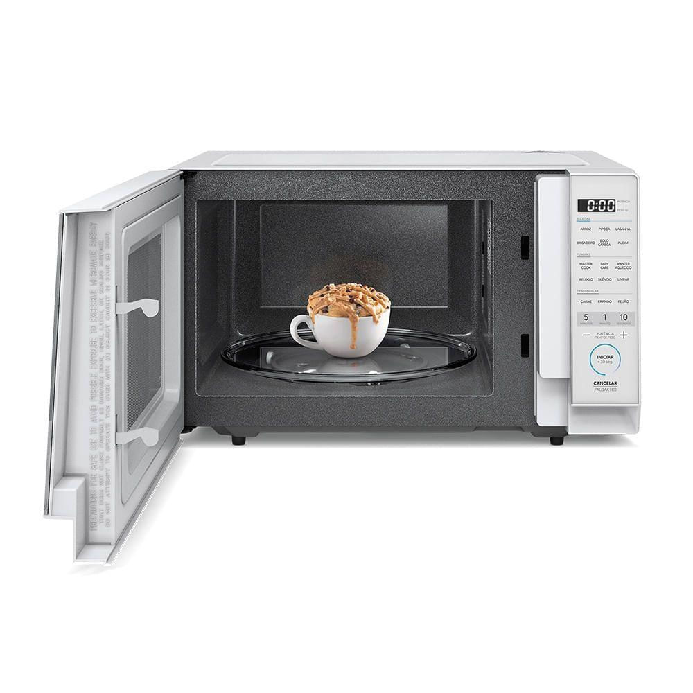 Foto 5 de Micro-ondas de Bancada Midea MHP27B1 27L Branco com Função Mastercook 110V