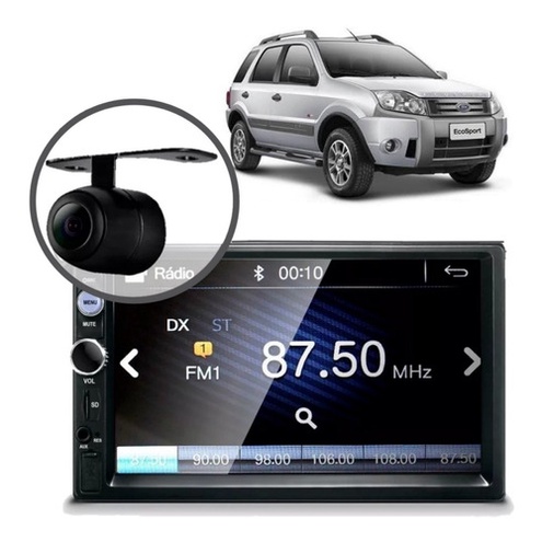 Central Multimídia Mp5 Ecosport 2008 Câmera Bt Espelhamento