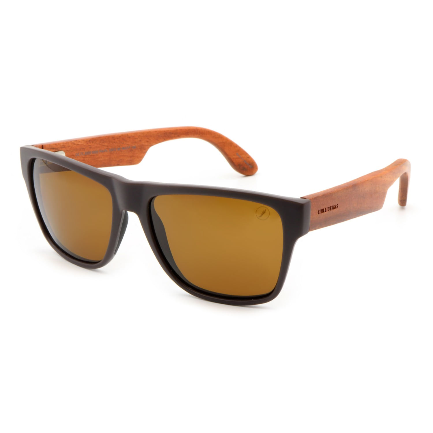 Óculos de Sol Masculino Chilli Beans Quadrado Marrom OC.CL.5003.0202 M