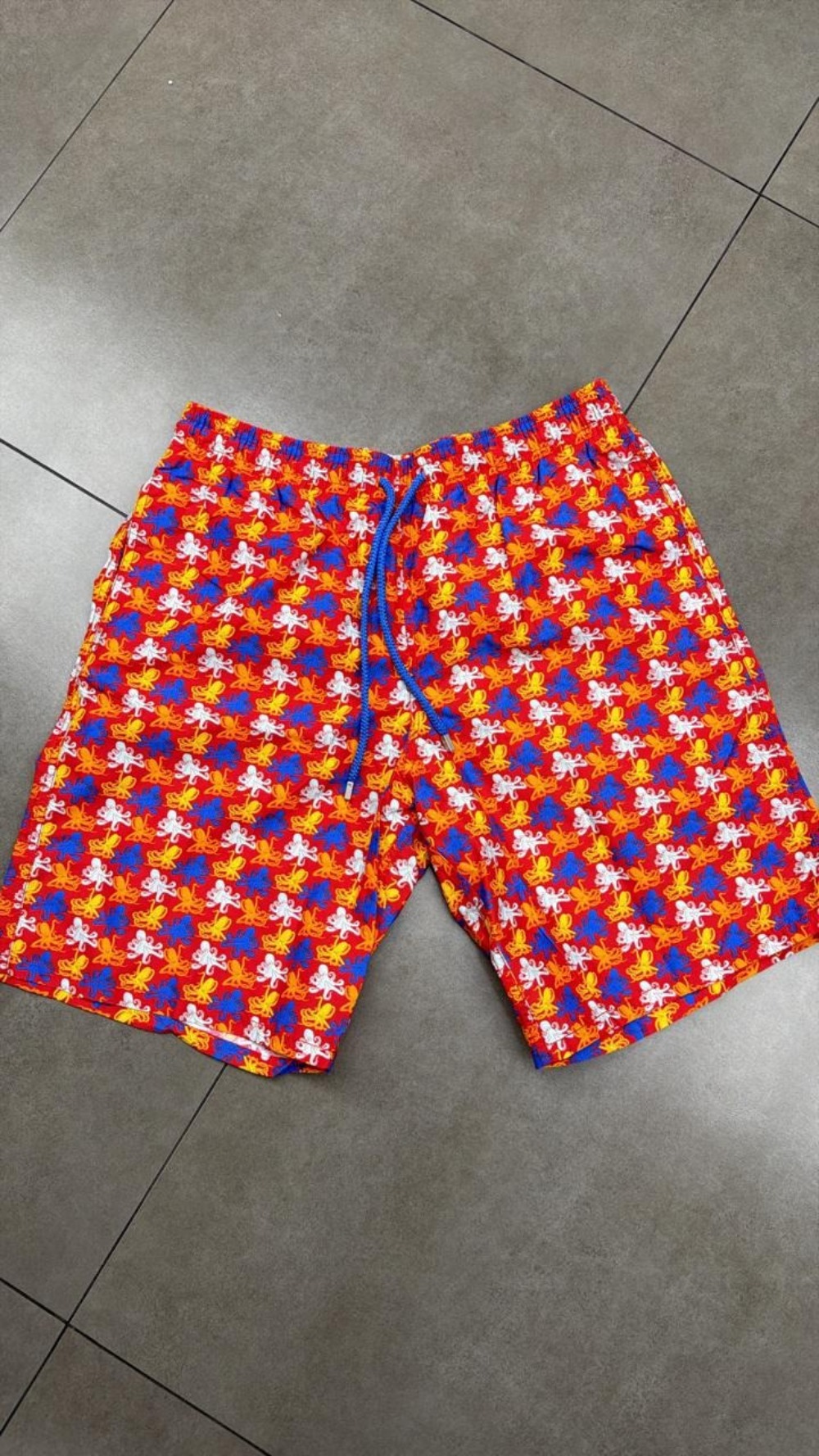 Shorts Vilebrequin Octopus Print Coral — XG, Novo