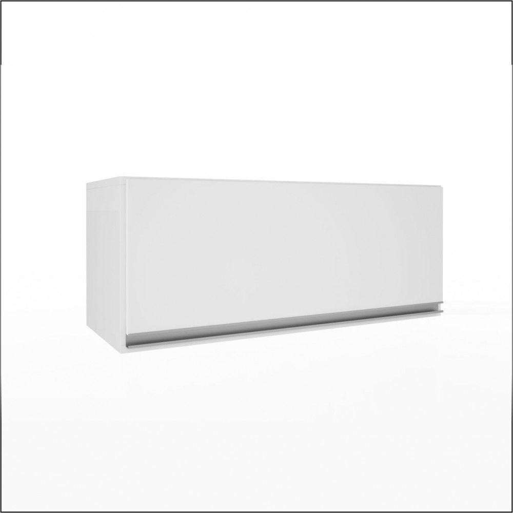 Armário Top Class Geladeira 0,80 1 Porta Basculante Branco Brilho Batrol Branco Brilho