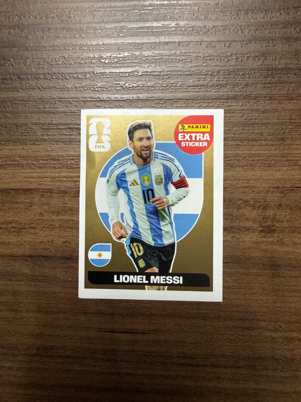Figurinha Panini Lionel Messi Extra Legend Ouro FIFA World Cup 2026 — Único, Novo