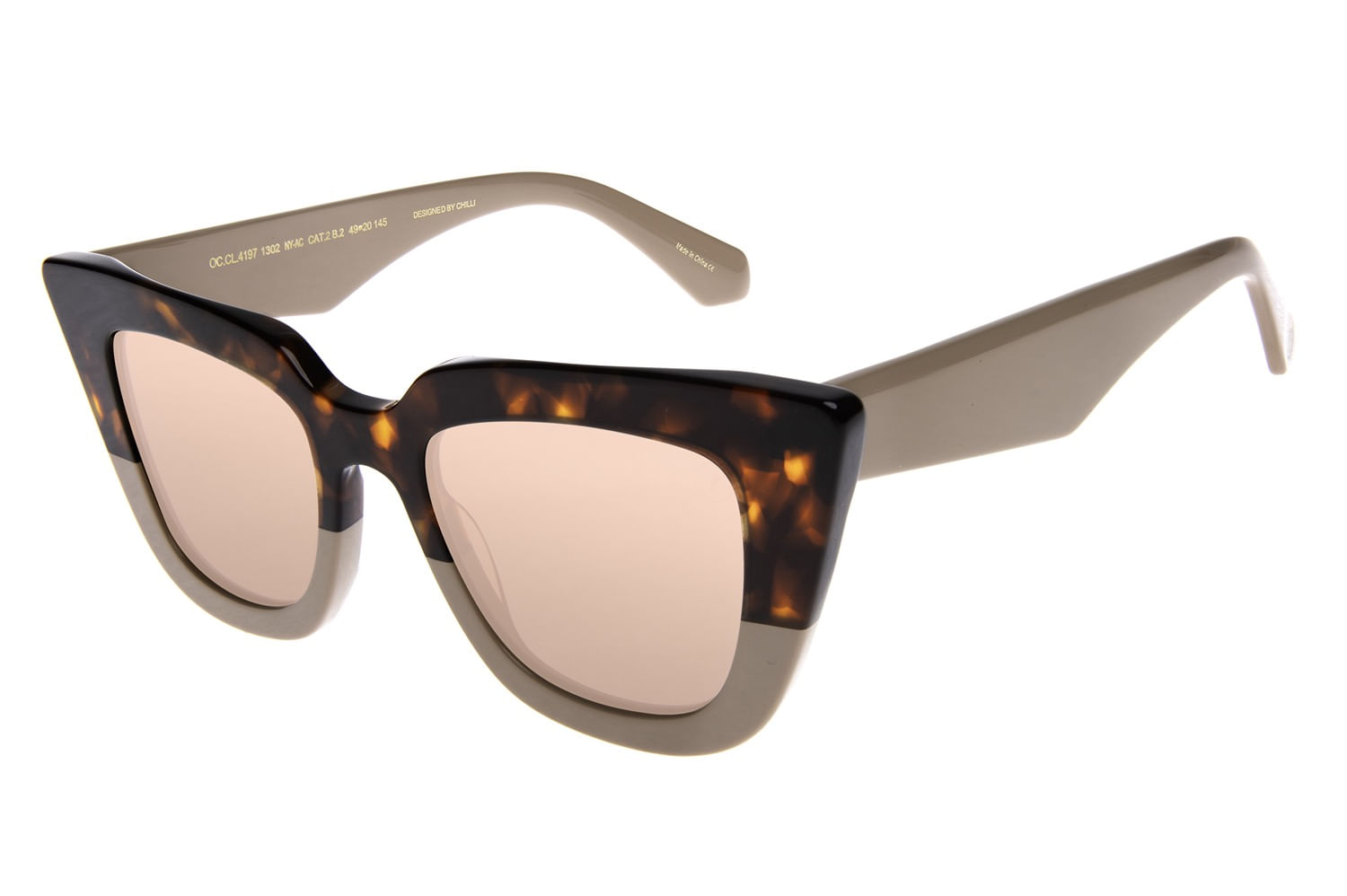 Óculos de Sol Feminino Chilli Beans Cat Rosa OC.CL.4197.1302 M