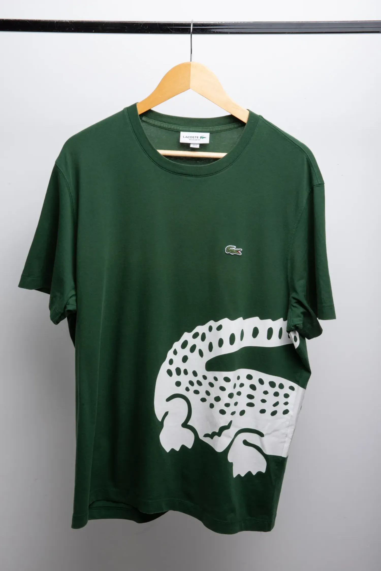 Camiseta Lacoste Regular Fit Green — XG, Usado