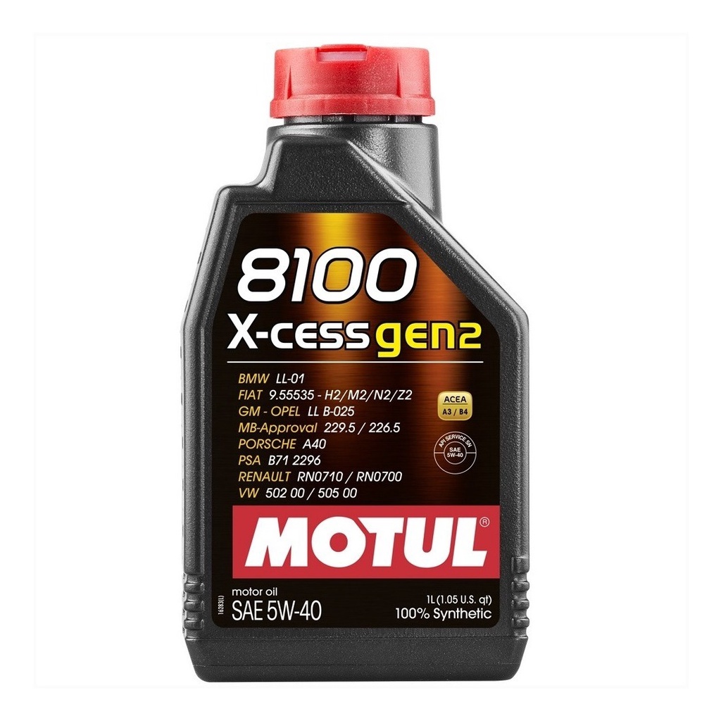 Oleo De Motor Motul 8100 X-cess Gen2 5w-40 1 Litro