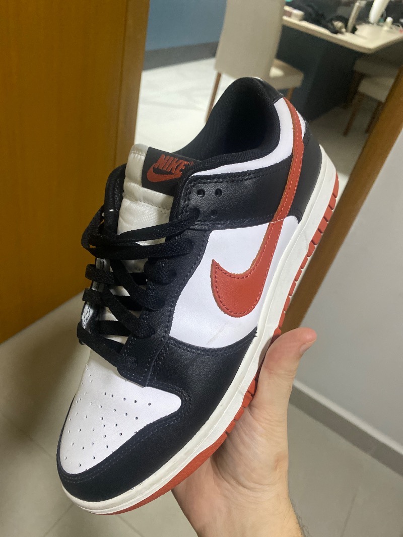 Foto 2 de Nike Dunk Low White Dragon Red Black — 40, Usado