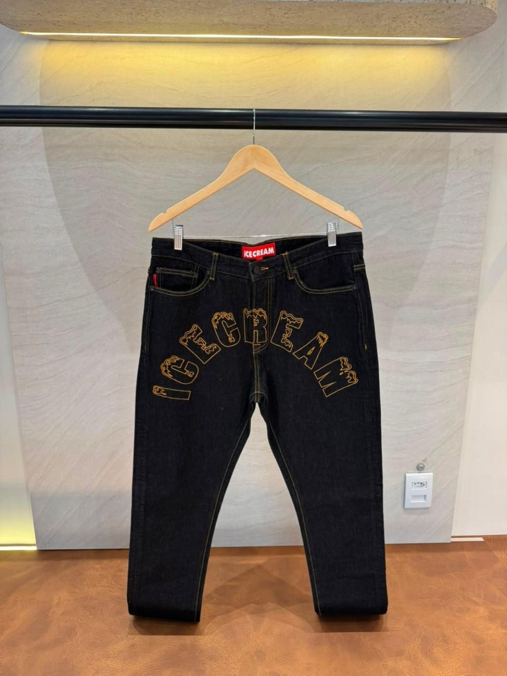 Calça Billionaire Boys Club Icecream Cash Jeans Raw Black — 44, Novo