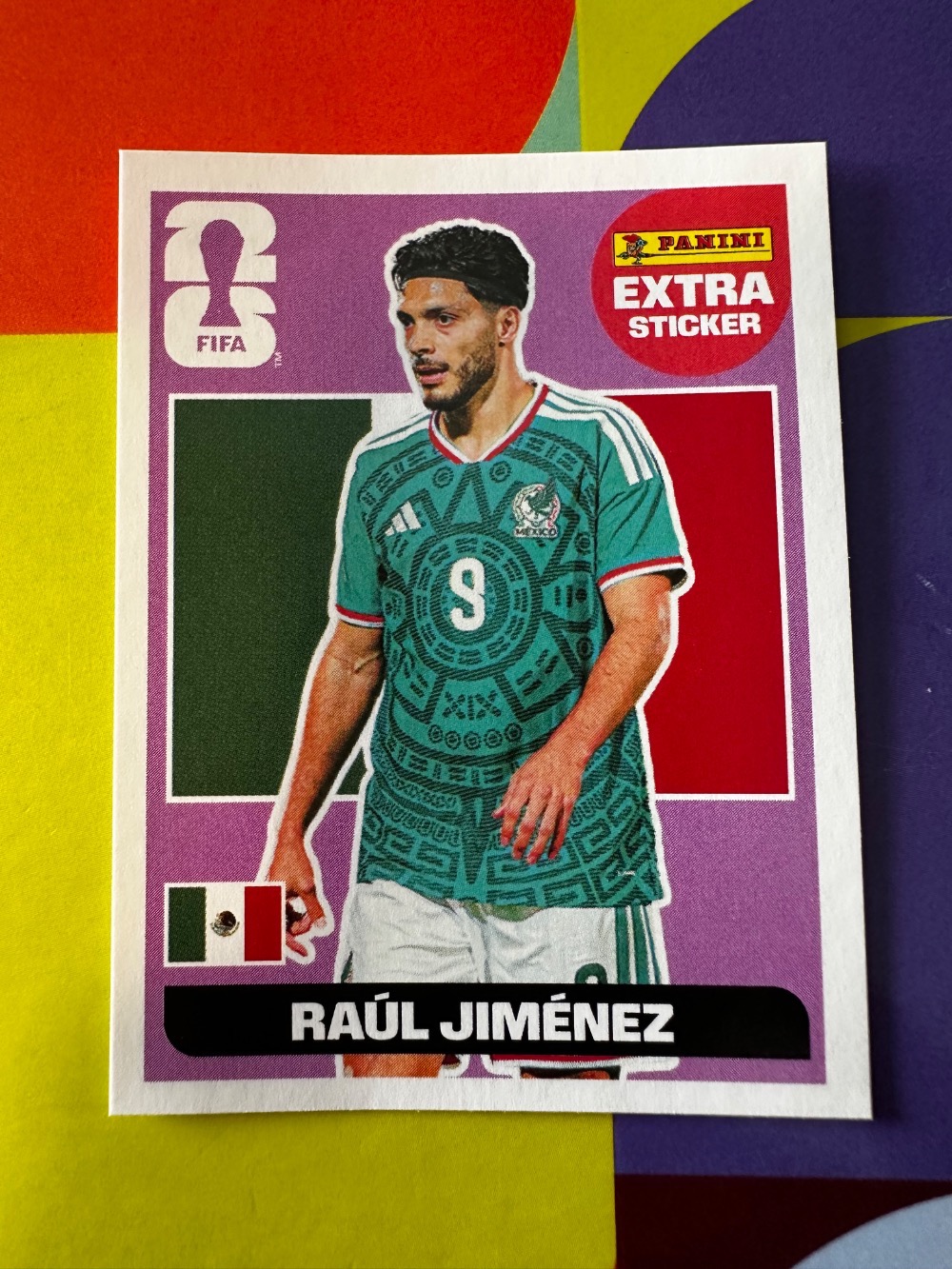 Figurinha Panini Raúl Jiménez Legend Roxo FIFA World Cup 2026 — Único, Novo