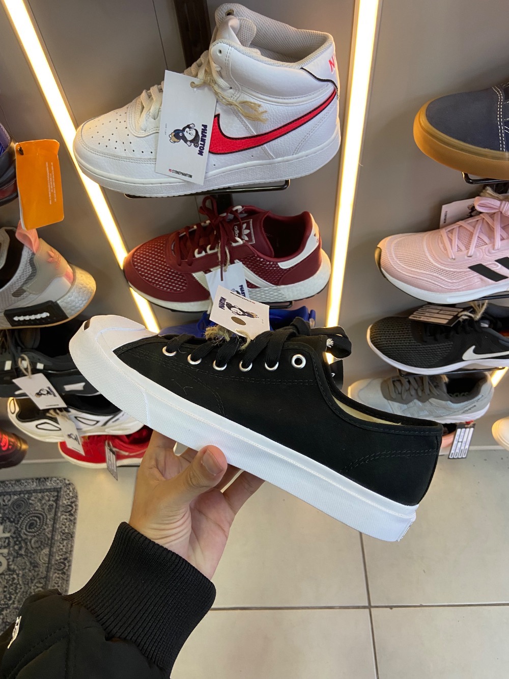 Converse Jack Purcell Canvas Black White — 38, Novo