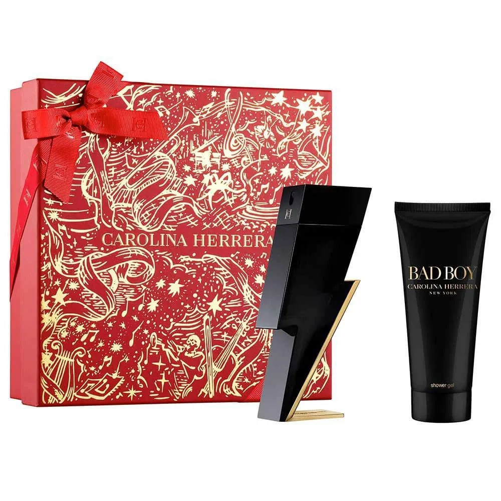 Kit Perfume Masculino Bad Boy Carolina Herrera Eau de Toilette 100ml + Shower Gel 100ml