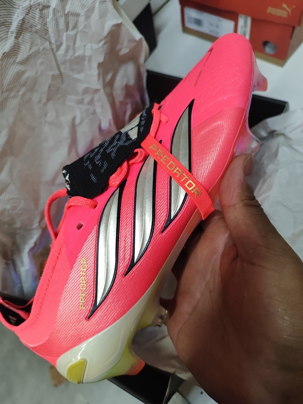 adidas Chuteira de Campo Língua Dobrável Predator Elite Solar Turbo — 40 / 41 / 42 / 43 / 44, Novo