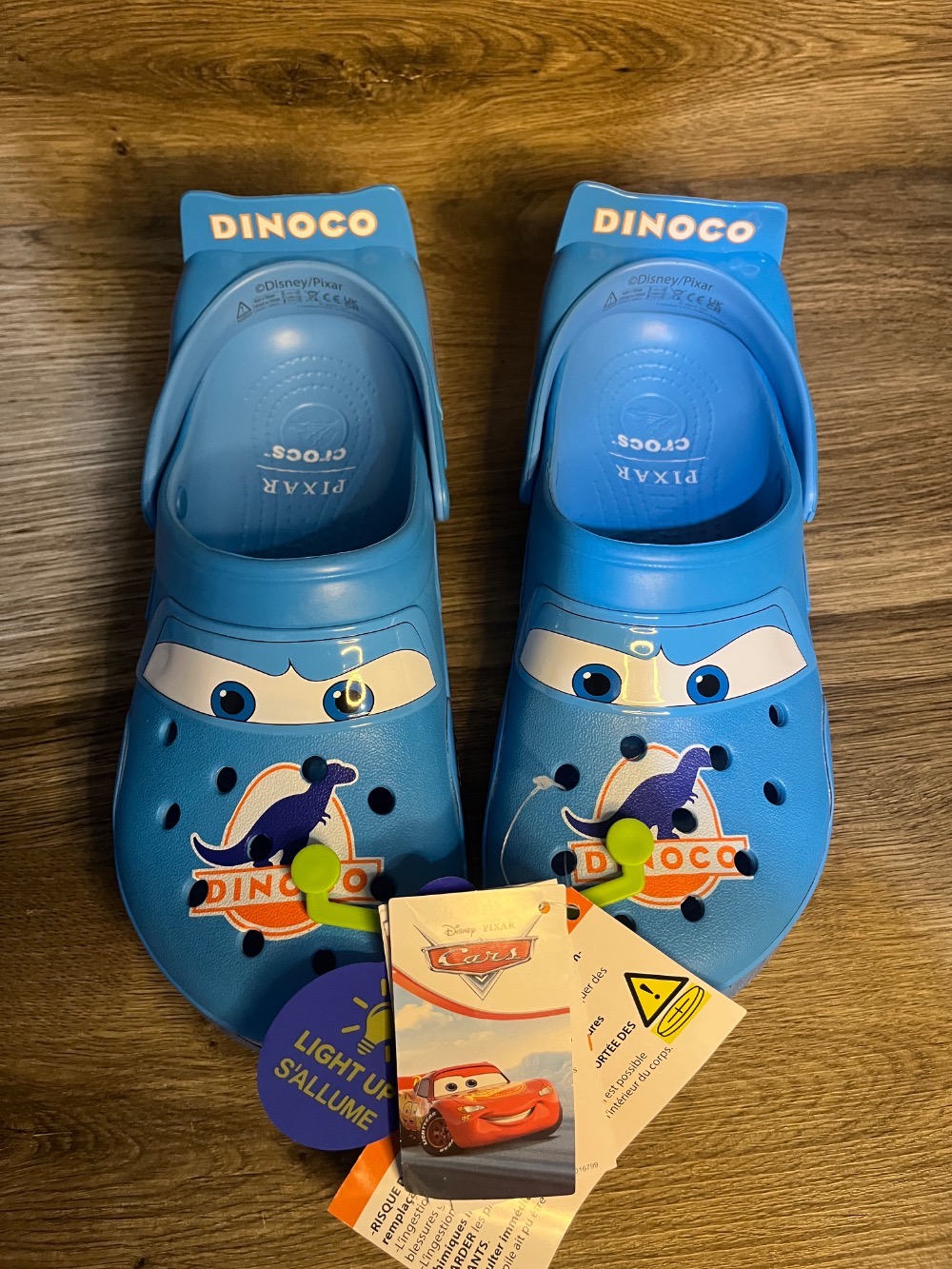 Cars x Crocs Crocband Lightning McQueen Dinoco Blue — 41, Novo