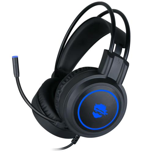 Headset Gamer Ninja Shadow, 3.5mm + USB, PC, Rainbow, Drivers 50mm, Black, GN-H02