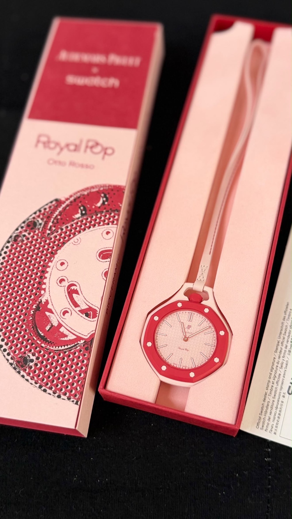 Audemars Piguet x Swatch Relógio Royal Pop OTTO ROSSO 40 mm — Único, Novo