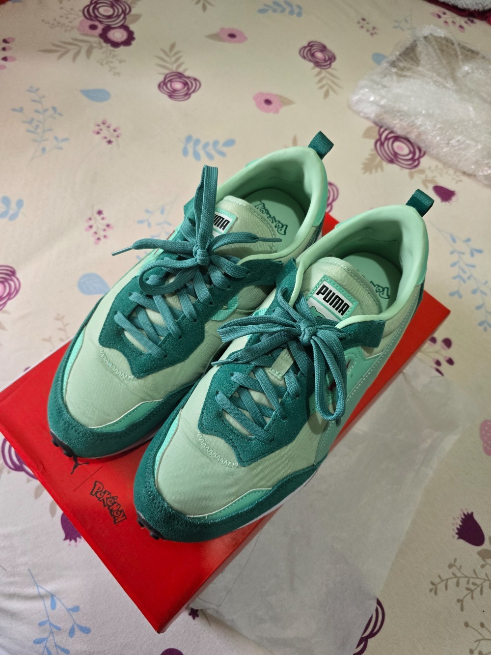 Pokémon x Puma Future Rider Bulbasaur Mist Green Ivy — 42, Usado