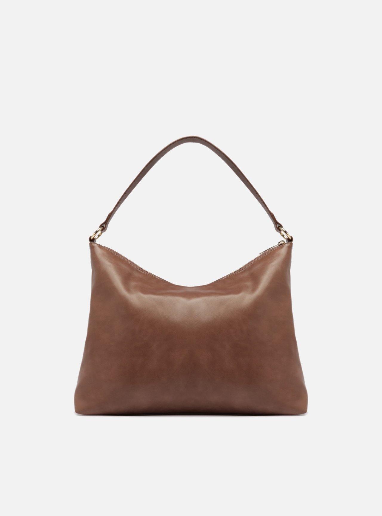 Foto 3 de Bolsa Hobo Marrom Média
