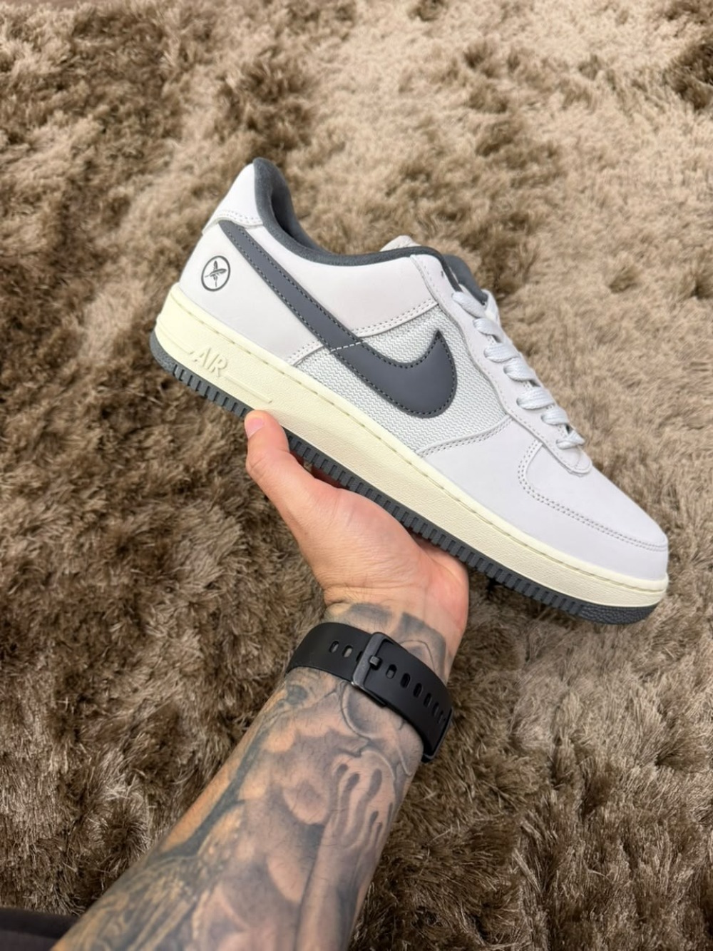 Yuto Horigome x Nike SB Air Force 1 Low Light Bone Iron Grey — 42, Novo