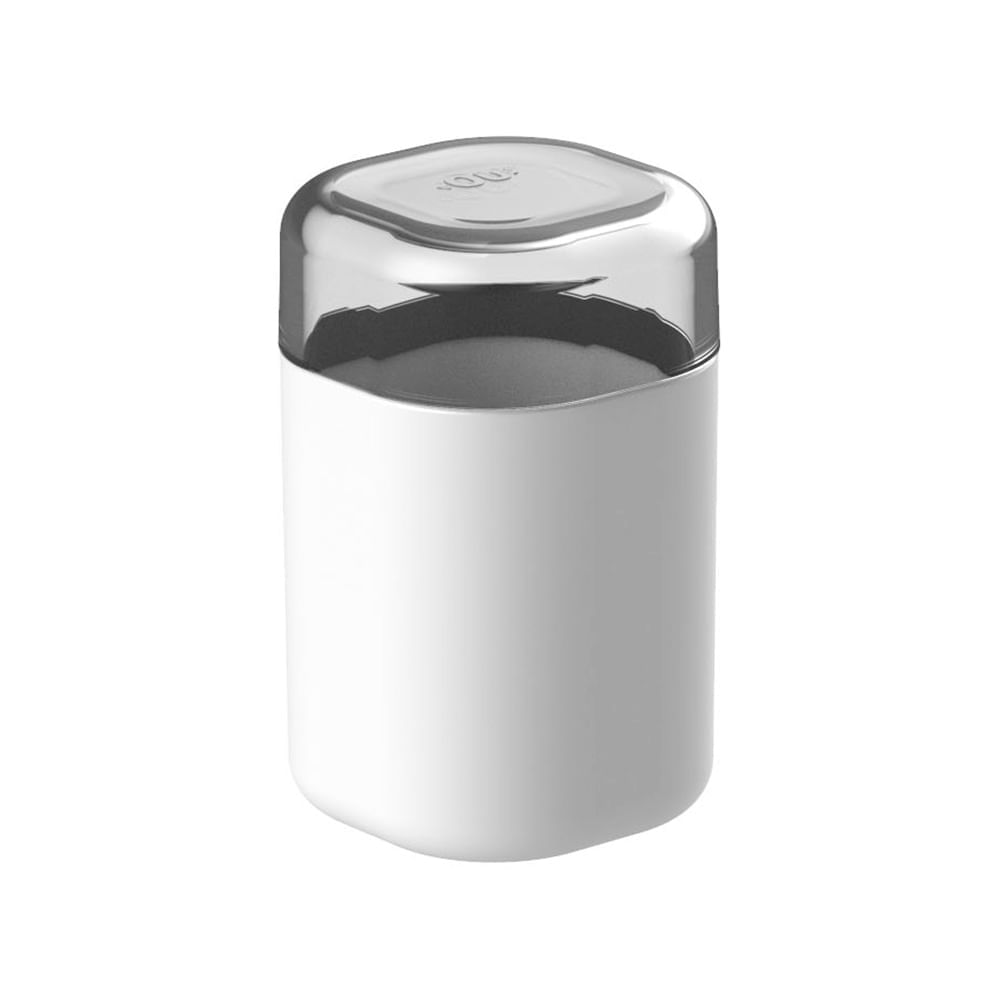 Porta Algodão/Cotonete Dual Branco - Ou