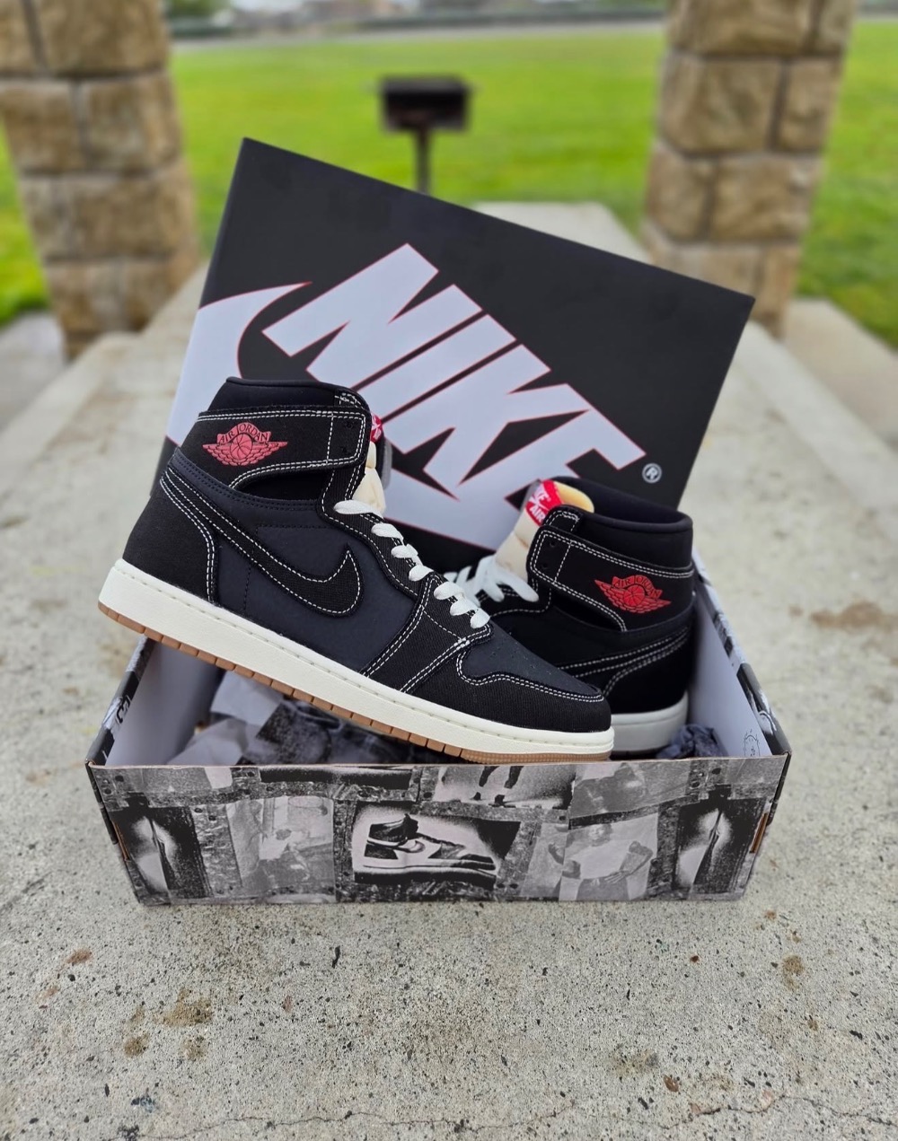 Air Jordan 1 Retro High OG Flight Club Black Sail — 38, Novo