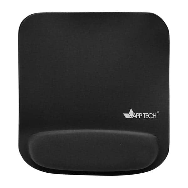 Mouse pad com apoio de punho, 23 x 21cm, Preto, KLH-3093F, App-Tech BT 1 UN