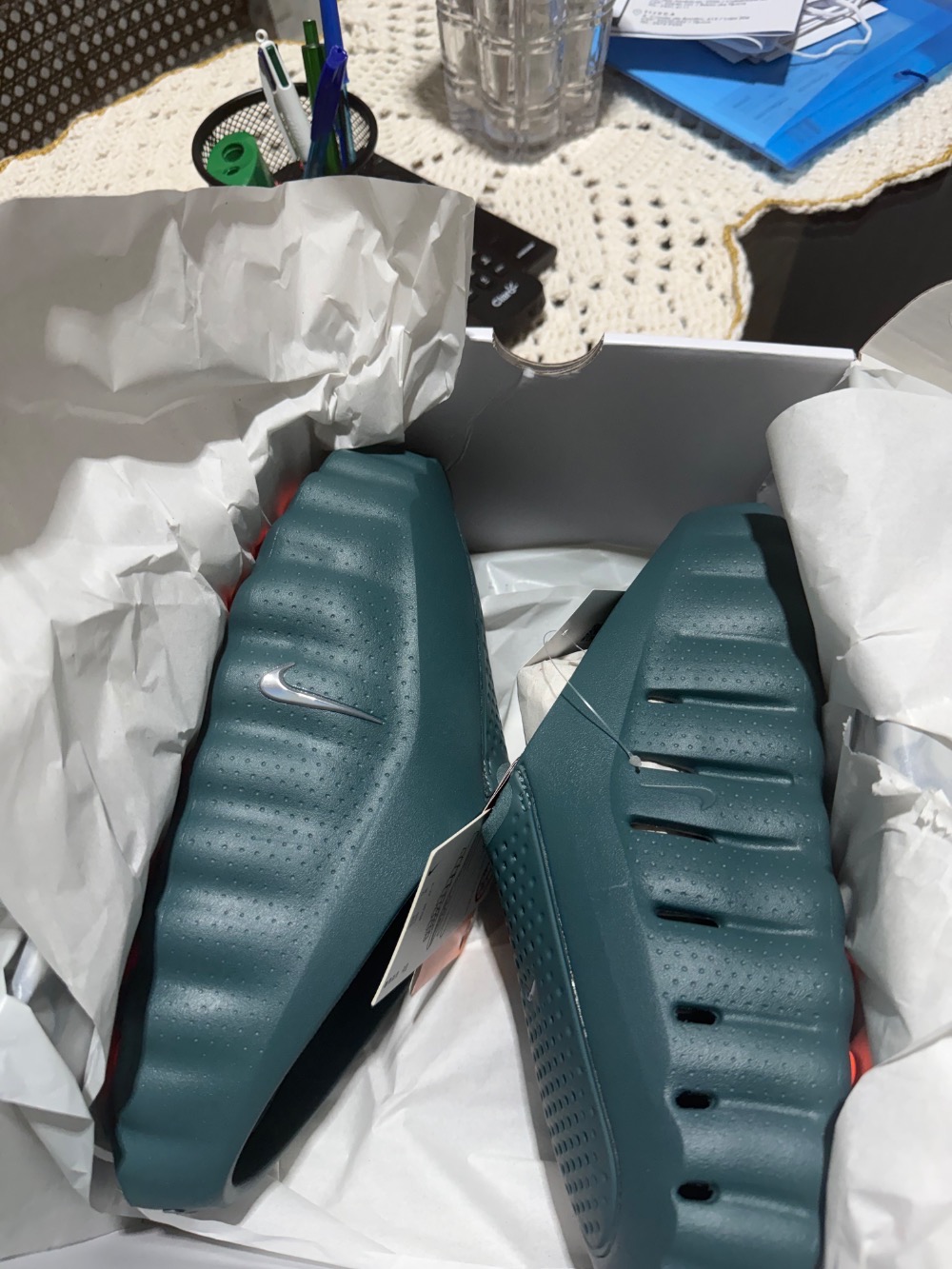 Nike Mind 001 Slide Mineral Slate — 43, Novo