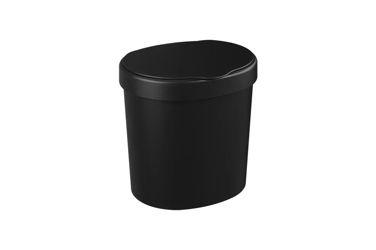 Lixeira com Tampa Coza Basic 2,5 Litros Preto