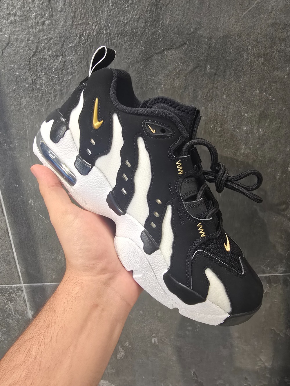 Nike Air Diamond Turf Max '96 Low Black White — 38 / 39 / 40 / 41 / 42 / 43 / 44, Novo