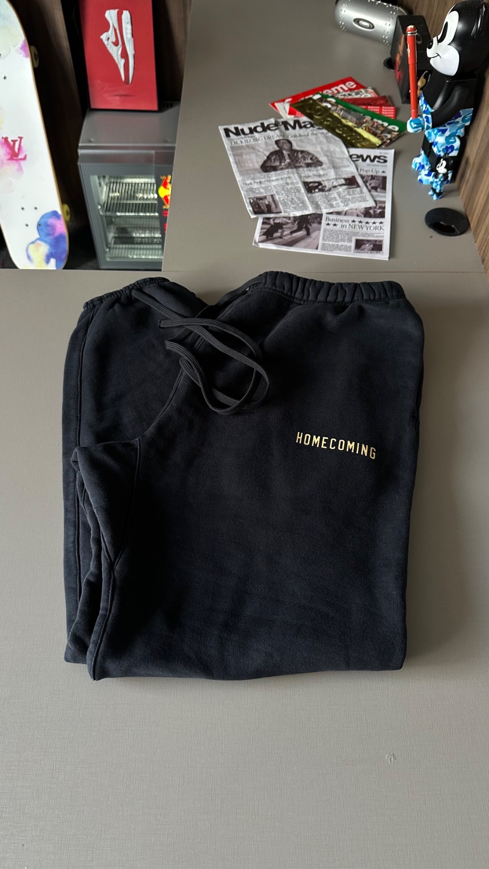 Calça Fear of God Essentials Heavy Fleece Black — PP, Novo