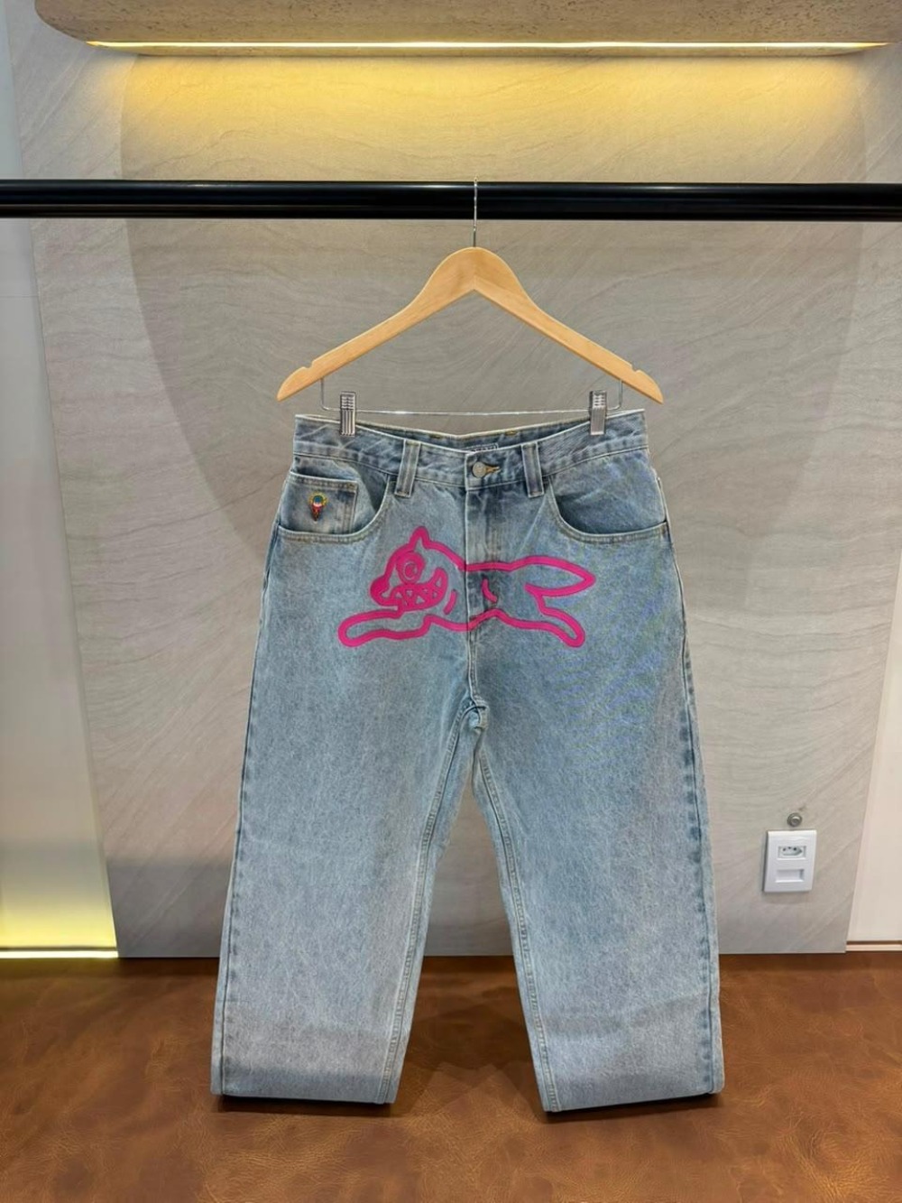Calça Billionare Boys Club Icecream Running Dog Double Scoop Denim Blue — 42, Novo
