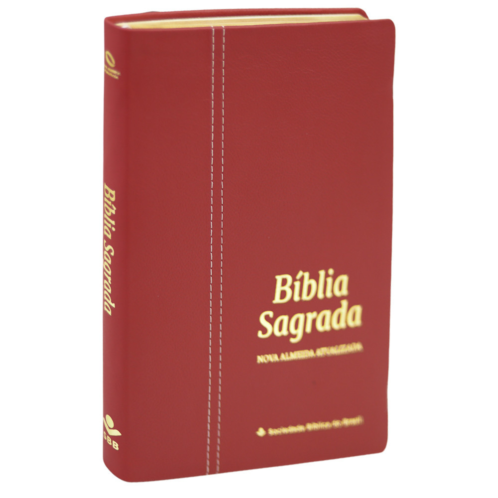 Bíblia Sagrada | NAA | Letra Normal Couro Legítimo Malagueta