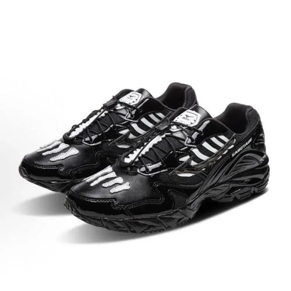 SBTG x Mizuno Wave Rider 10 Bones Black — 39.5 / 40 / 40.5 / 41 / 42.5 / 43 / 43.5, Novo
