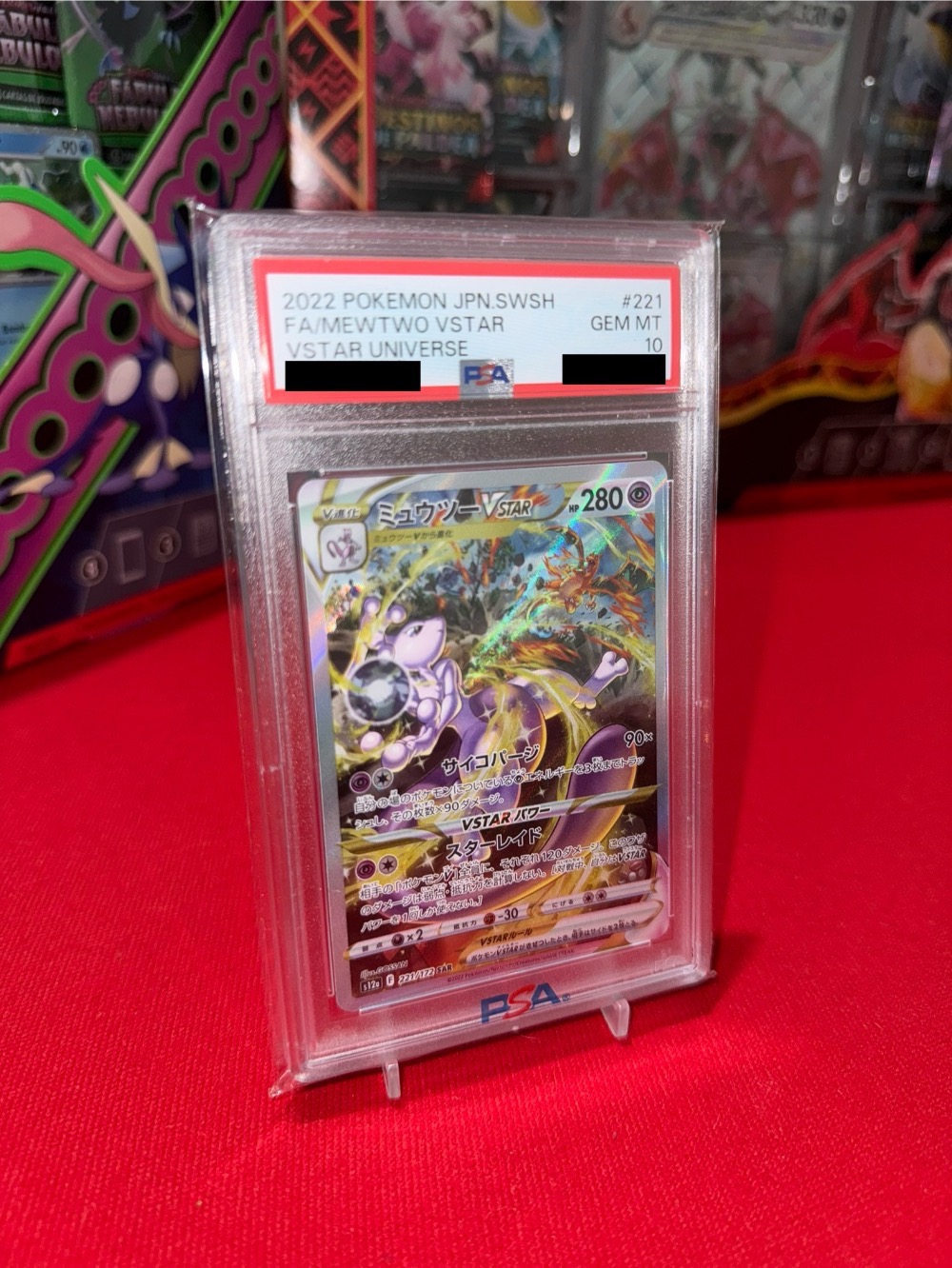Mewtwo VSTAR (221/172) VSTAR Universe Pokémon TCG JPN — PSA 10, Novo